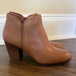 NEW Alex Marie Tan Leather Ankle Boots- 8